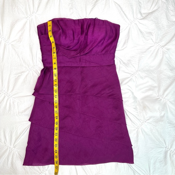 MAX & CLEO |  Strapless Short Dress  | Fushia | Size: 4 - Picture 9 of 12